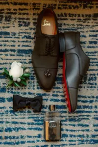 Patent Leather Christian Louboutin Groom Wedding Shoe Ideas | Black Tie Wedding Inspiration