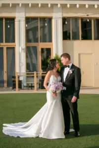Bride and Groom First Look Wedding Portrait | Tampa Bay Photographer Carrie Wildes Photography