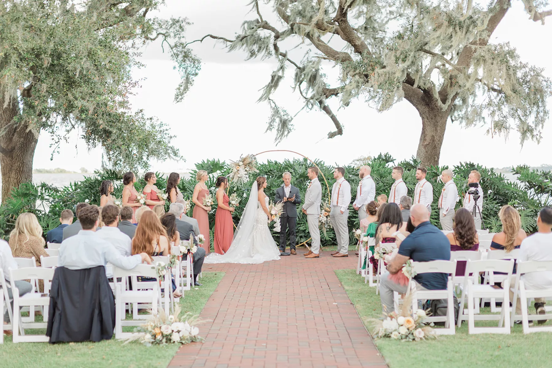 Outdoor Boho Intimate Wedding Garden Ceremony Inspiration | Tampa Bay Planner B Eventful