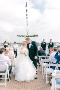 Black Tie Wedding Ceremony on a Boat Inspiration | Tampa Bay Event Venue Yacht Starship