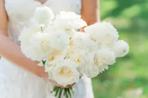 White Hydrangeas and Roses Wedding Bouquet Ideas | Tampa Florist Botanica Design Studio