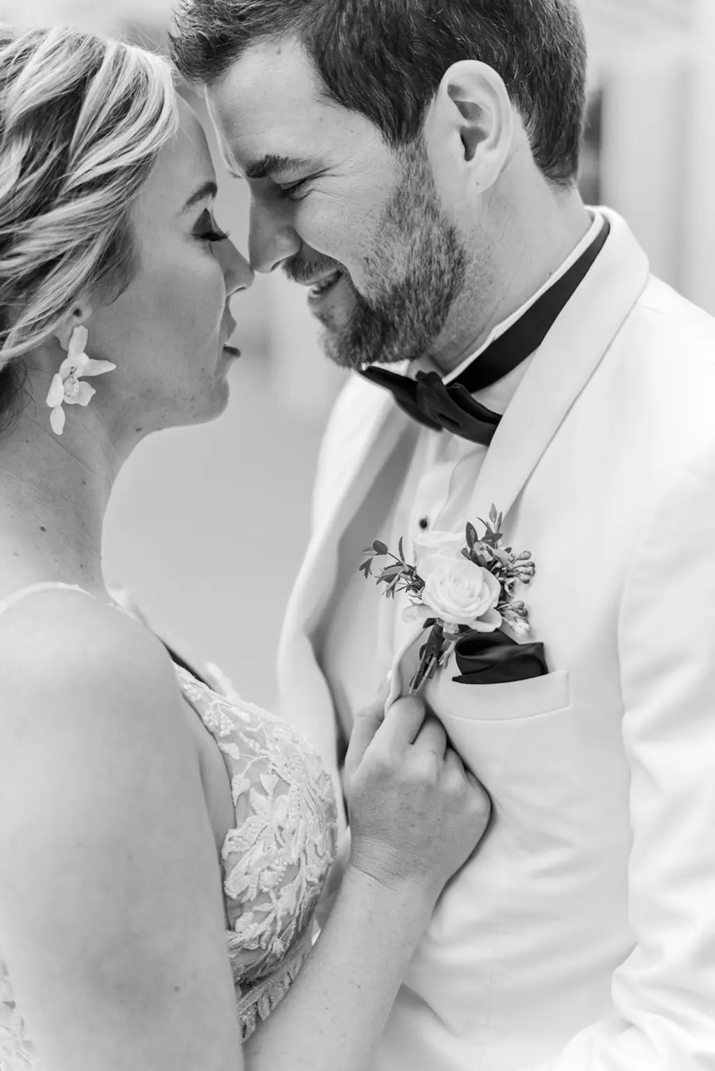 Intimate Black and White Wedding Portrait | St. Pete Photographer Eddy Almaguer Photographer