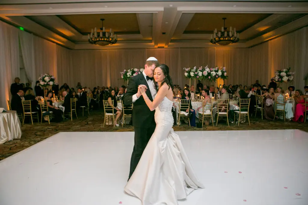 Bride and Groom First Dance Wedding Portrait | Clearwater Beach Event Venue Sandpearl Resort Hotel Ballroom