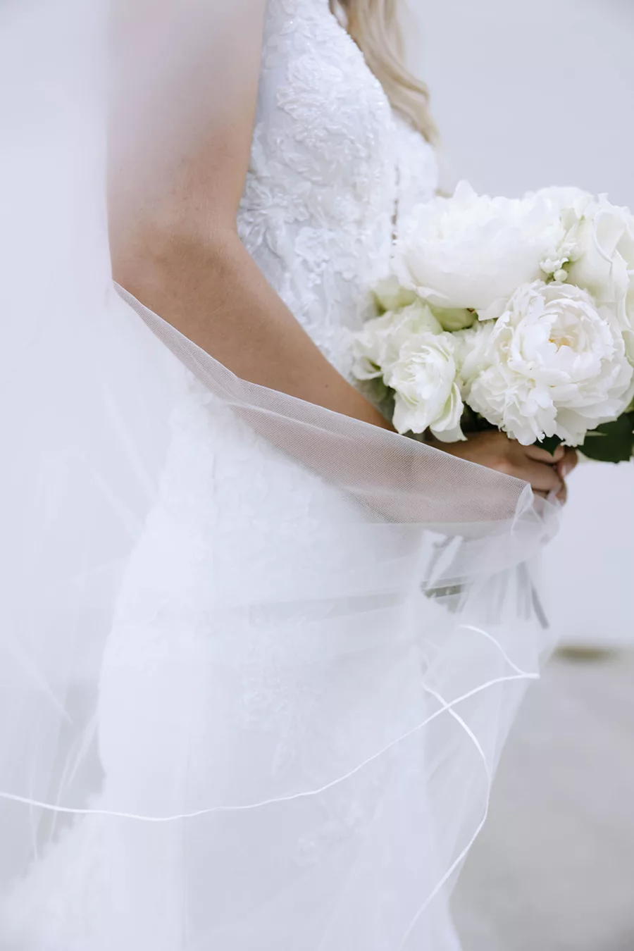 White Rose and Peony Wedding Bouquet Inspiration | Tampa Bay Florist Bloom Shakalaka
