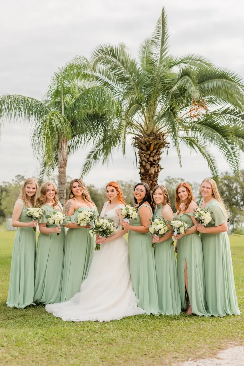 Mismatched Sage Pastel Green Bridesmaid Dress Inspiration