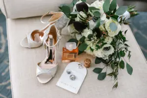 Ivory and Crystal Badgley Mischka Wedding Shoe Ideas
