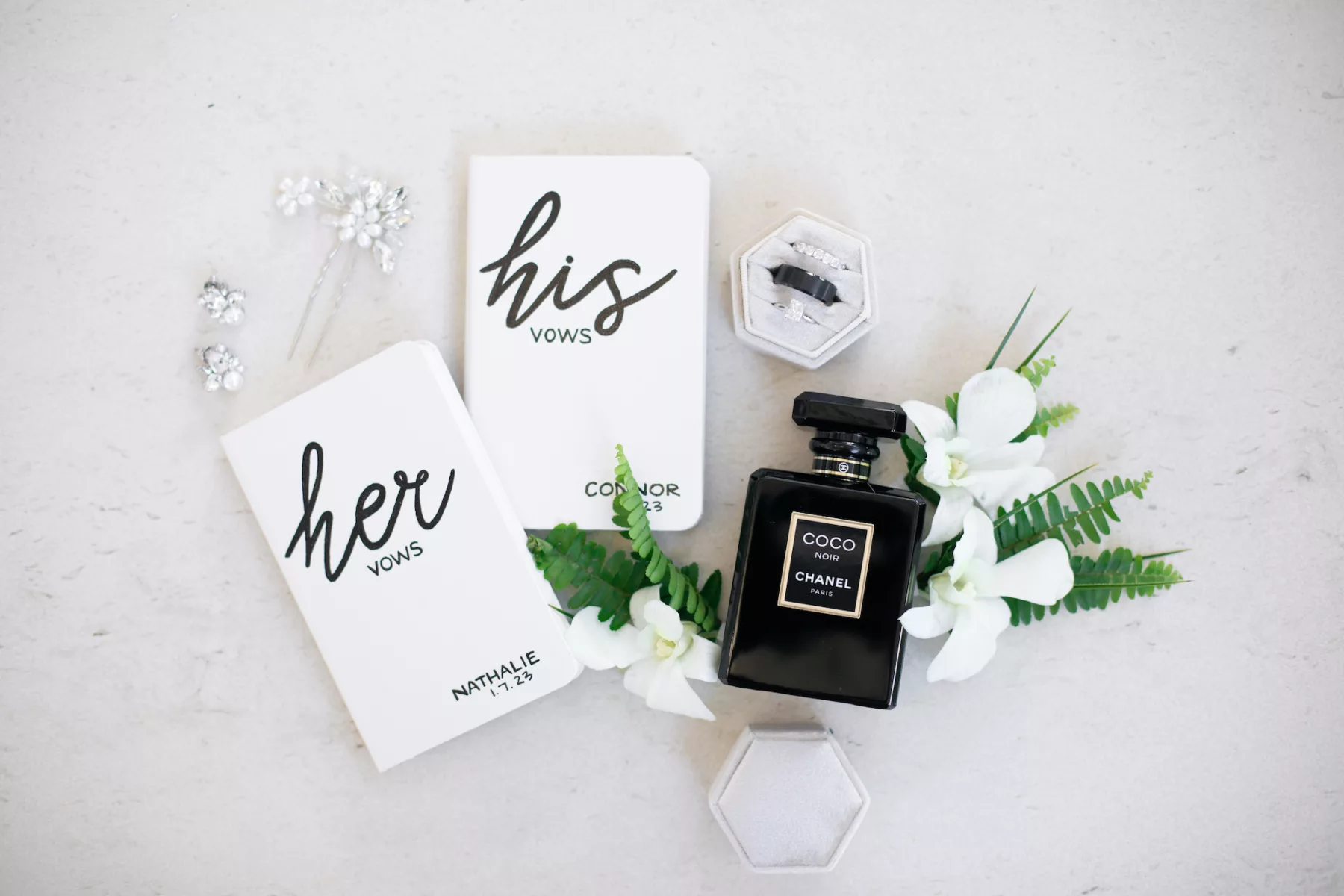Modern Black and White Wedding Vow Booklet Ideas