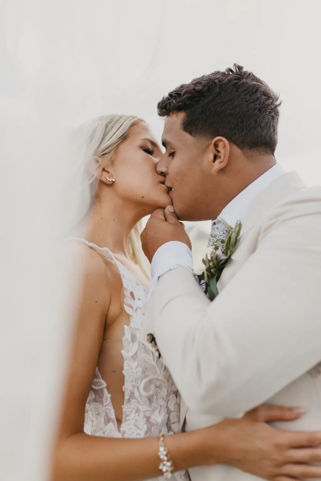 Intimate Bride and Groom Wedding Portrait | Tampa Bay Photographer Valentina Rose Photography