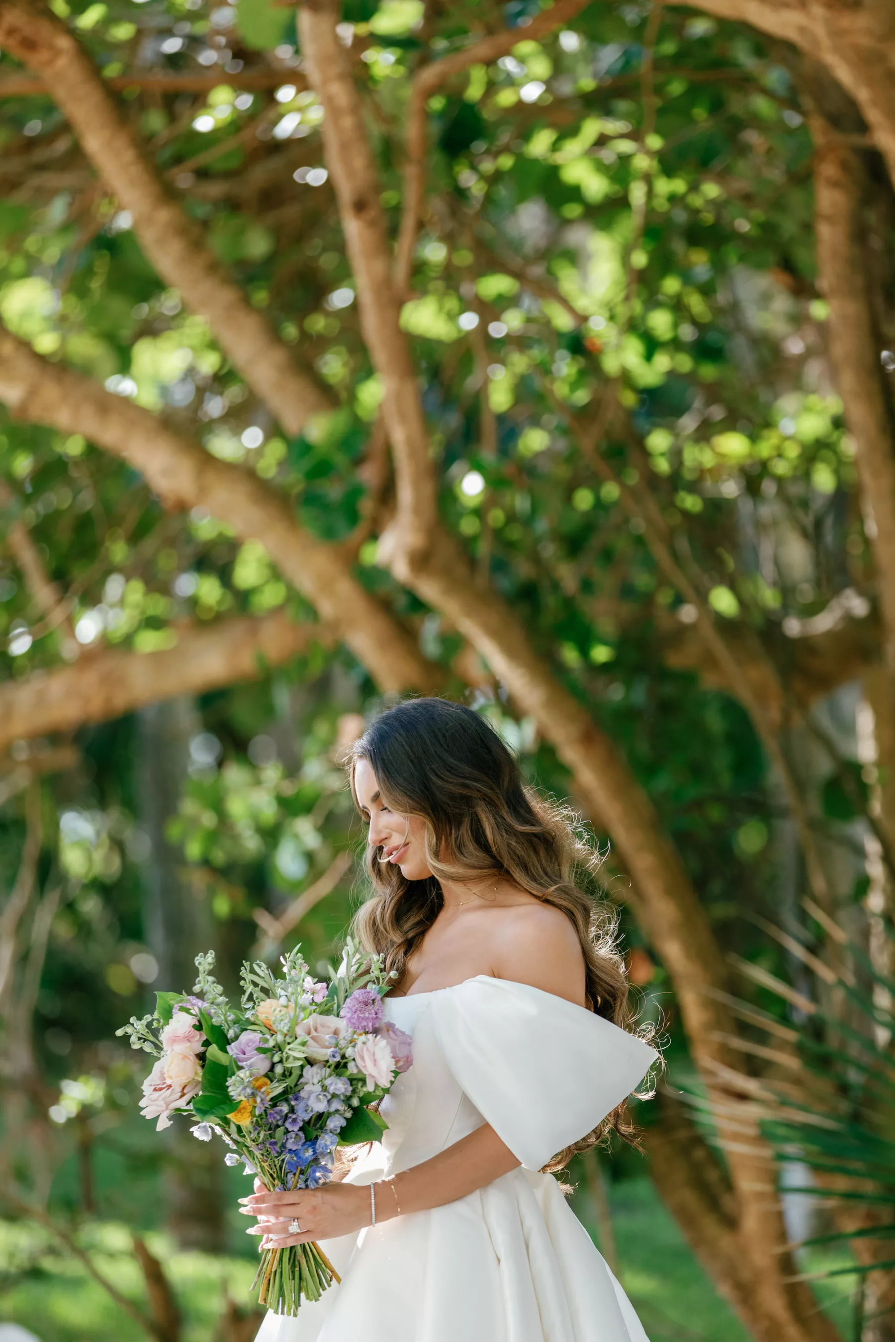 Pastel Wildflower Bridal Bouquet Inspiration for Elegant Old Florida Inspired Wedding