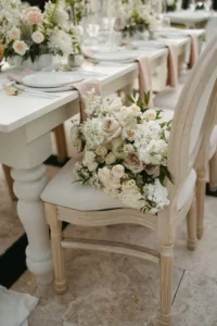 White Rose, Hydrangeas, Feverfew Daisy, and Greenery Bridal Wedding Bouquet Inspiration
