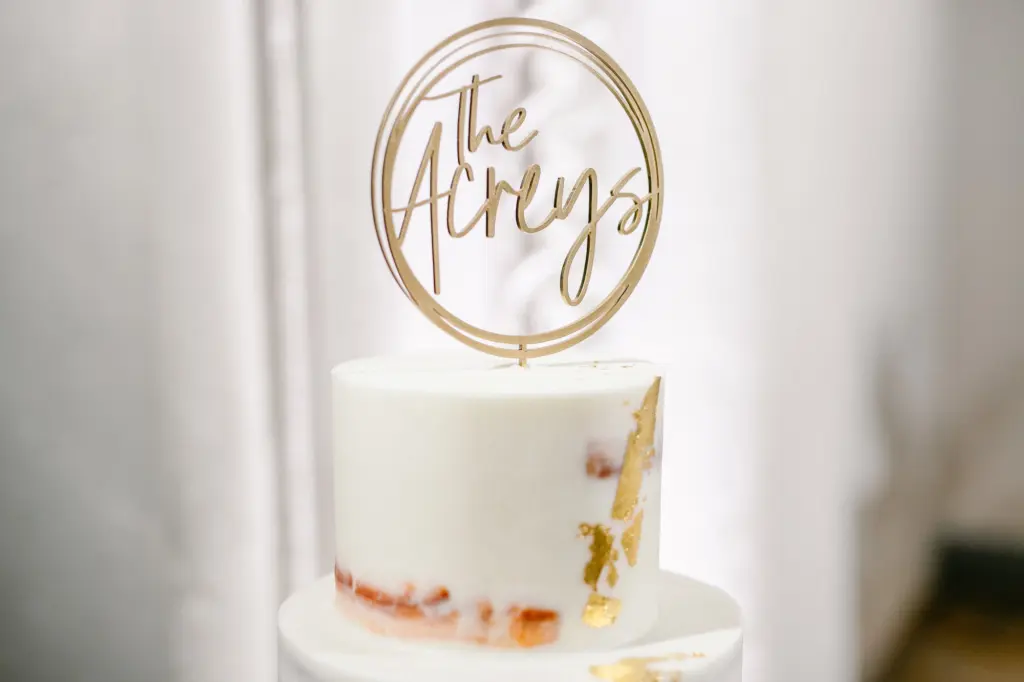 Custom Laser Cut Wedding Cake Topper Inspiration