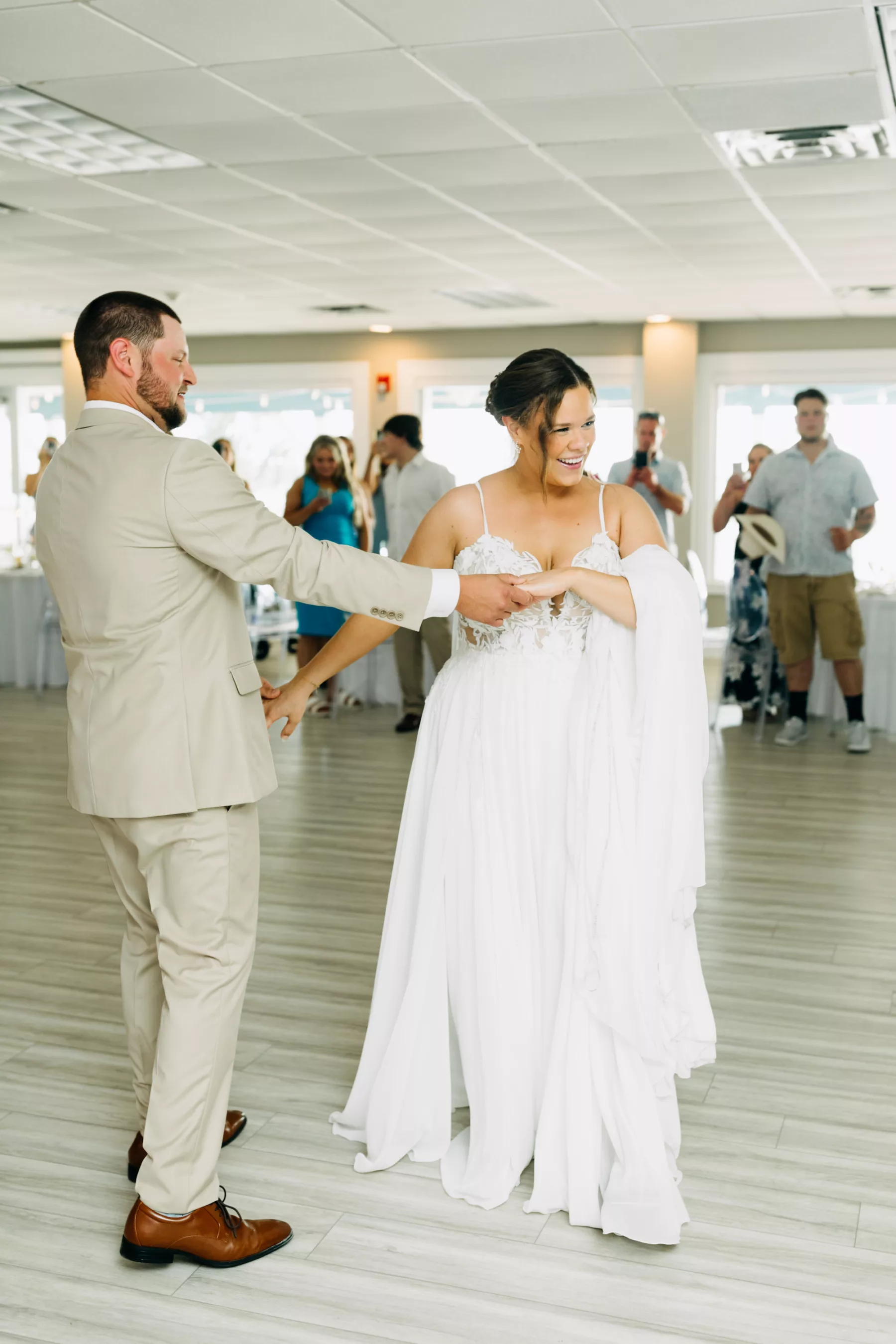 Bride and Groom First Dance Wedding Portrait | Tampa Bay DJ Grant Hammond and Associates