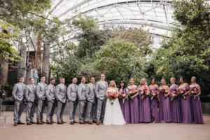 Lavender and Gray Wedding Party Attire Inspiration | Tampa Bay Event Venue The Florida Aquarium | Florist Save The Date Florida | Photographer Lifelong Photography