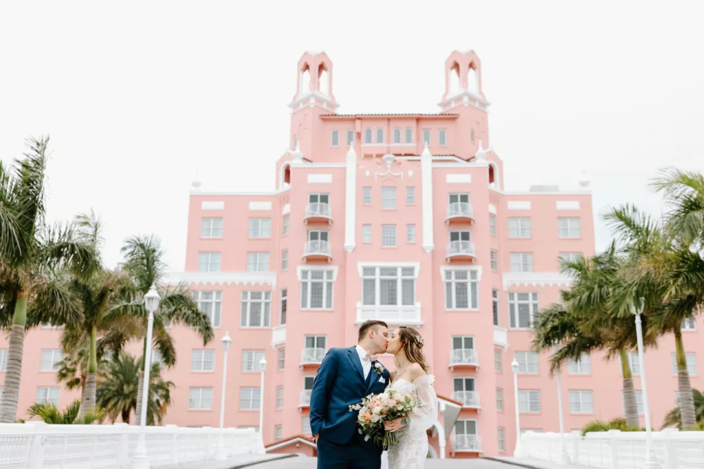 Bride and Groom First Look Wedding Portrait | Tampa Bay Event Venue The Don Cesar | St Pete Photographer Lifelong Photography Studio