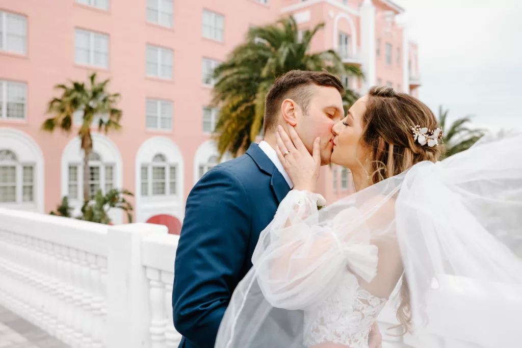 Intimate Bride and Groom Wedding Portrait | Tampa Bay Event Venue The Don Cesar | St Pete Photographer Lifelong Photography Studio