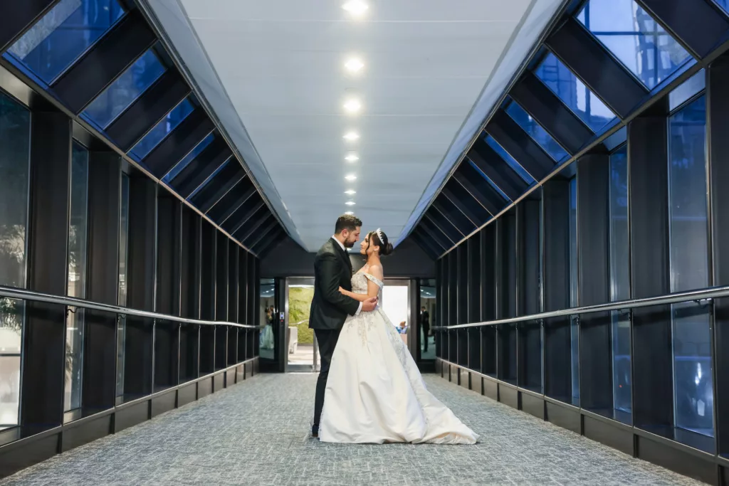 Intimate Bride and Groom Wedding Portrait | Tampa Bay Photographer Lifelong Photography Studio | Downtown Event Venue Hilton Tampa Downtown