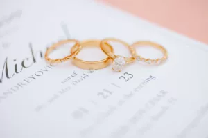 Rose Gold Oval Engagement Ring Ideas | Stackable Wedding Band Inspiration