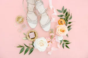 Gold Strappy Jessica Simpson Wedding Shoe Inspiration
