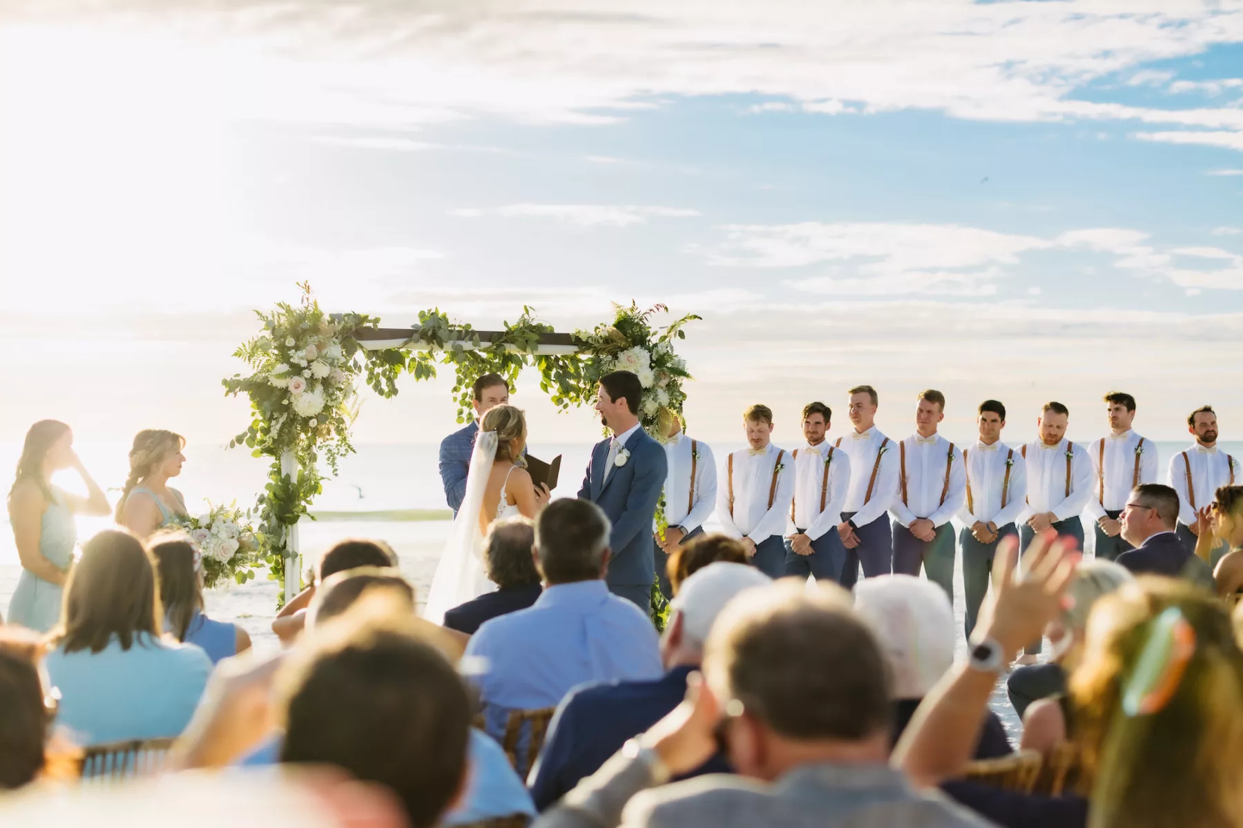 Fall Boho Madeira Beach Sunset Wedding Ceremony Inspiration | Tampa Bay Photographer Amber McWhorter Photography