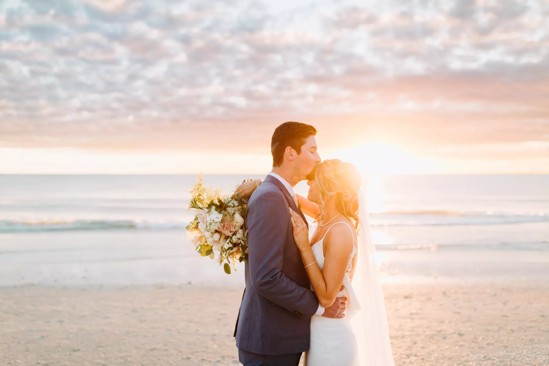Dusty Blue and Green Florida Destination Wedding | The West Events