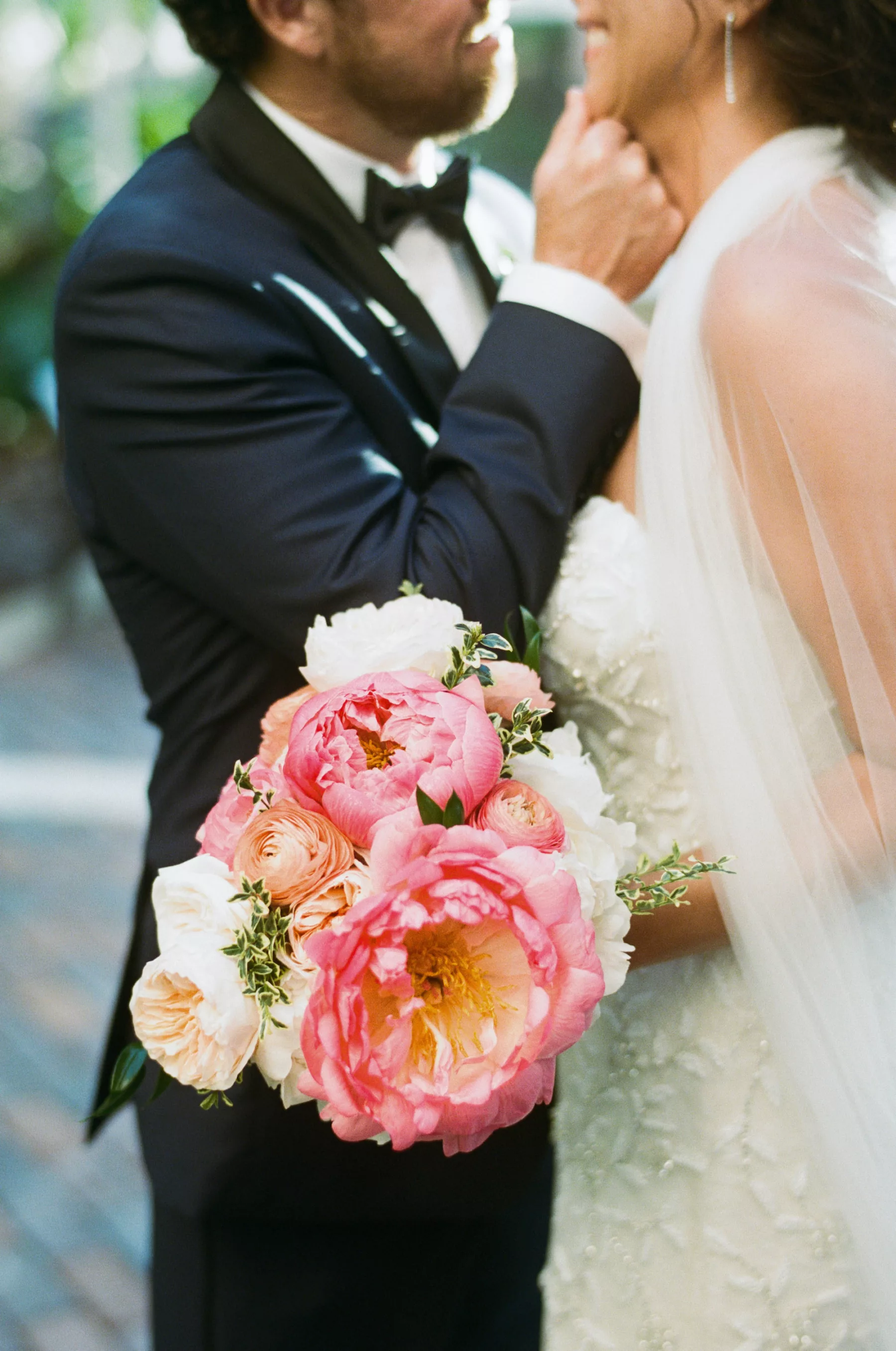 Elegant Spring Bridal Bouquet with Pink and White Roses Inspiration | St Pete Florist Bruce Wayne Florals