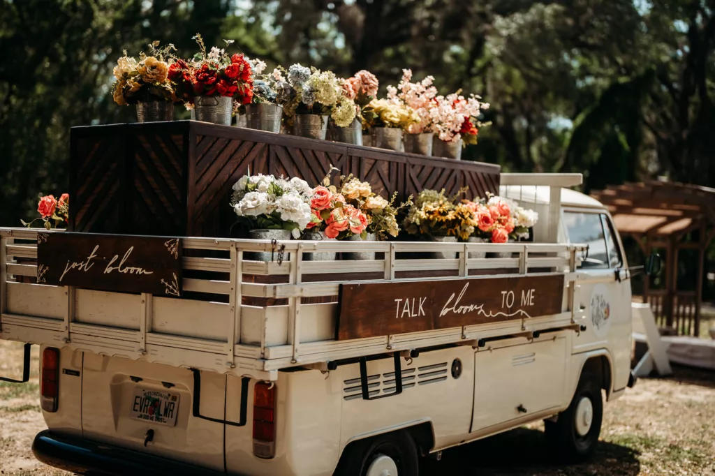 Create Your Own Flower Arrangement | Unique Wedding Guest Experience Inspiration