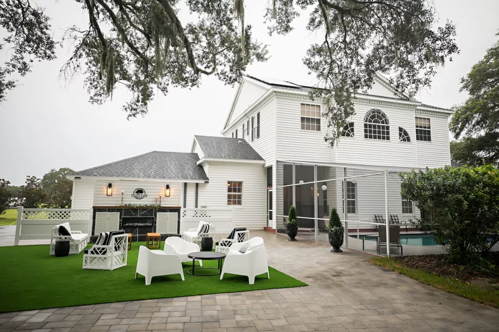 Outdoor Cocktail Hour Inspiration | Brooksville Private Estate Venue Legacy Lane Weddings