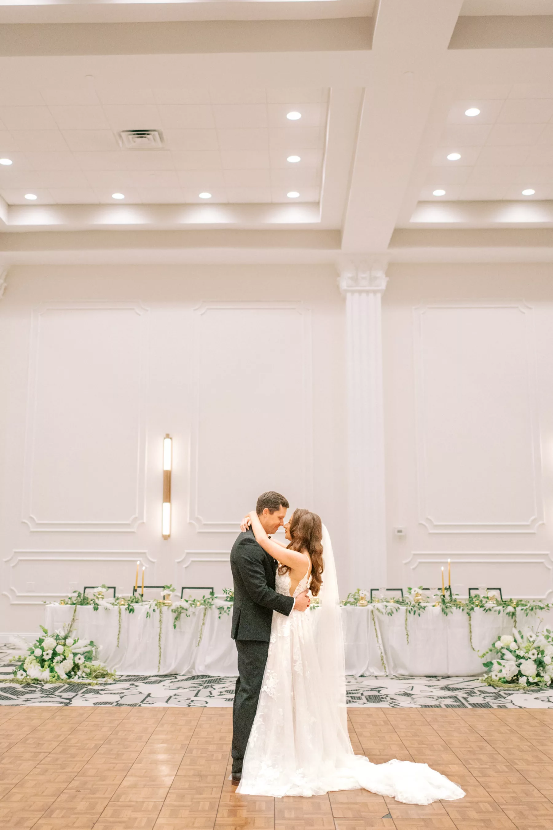 Intimate Bride and Groom Last Dance Wedding Portrait | Tampa Bay Photographer Eddy Almaguer Photography | Event Venue Hotel Flor | Videographer Priceless Studio Design | Planner Coastal Coordinating | Content Creator Behind The Vows