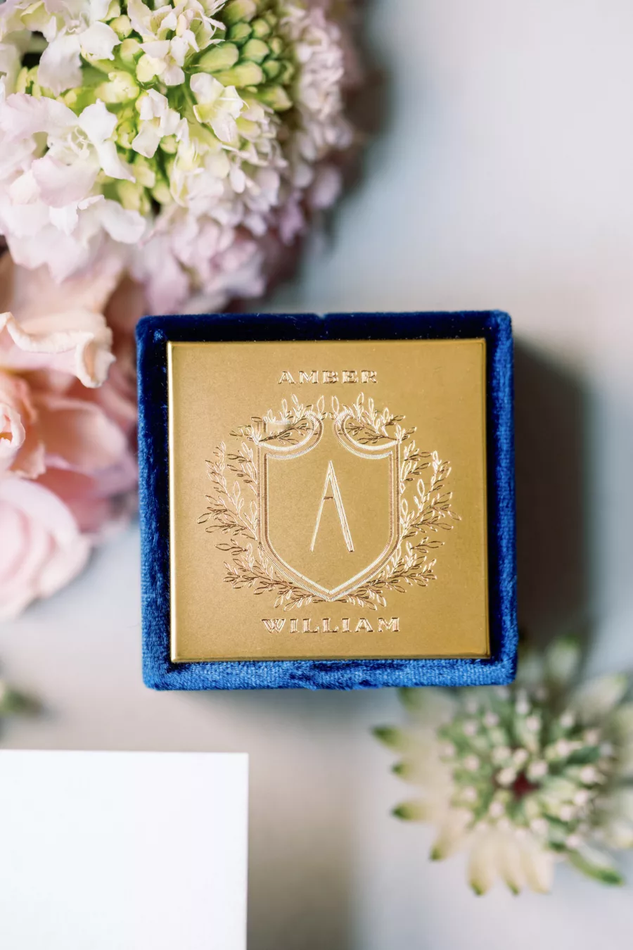 Wedding Ring Box with Emblem Inspiration