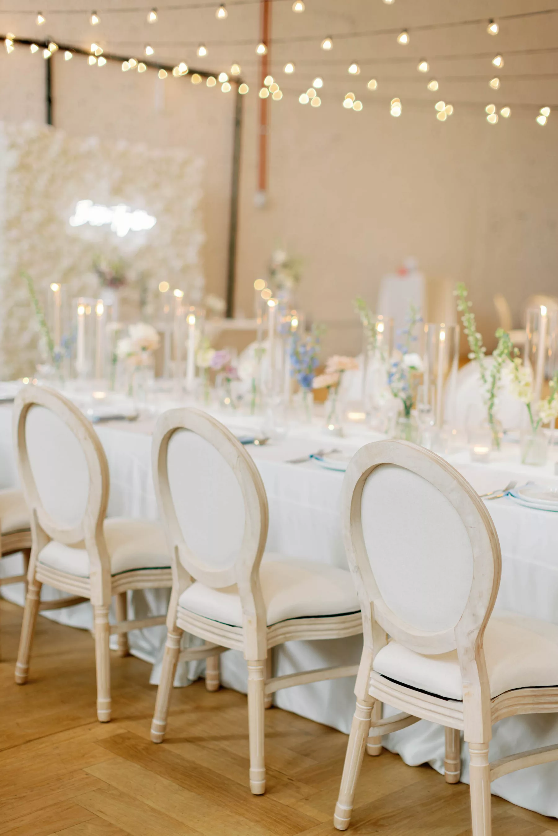 Whimsical White and Blue Wedding Reception Inspiration | Tampa Bay Event Planner The Olive Tree Weddings