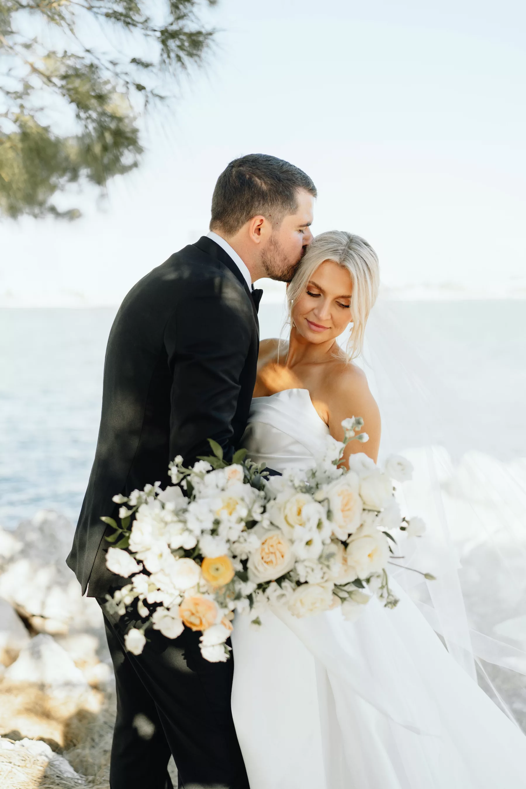 Bride and Groom First Look Wedding Portrait | Tampa Bay Photographer and Videographer J&S Media | Clearwater Content Creator Behind The Vows | Planner Wilder Mind Events