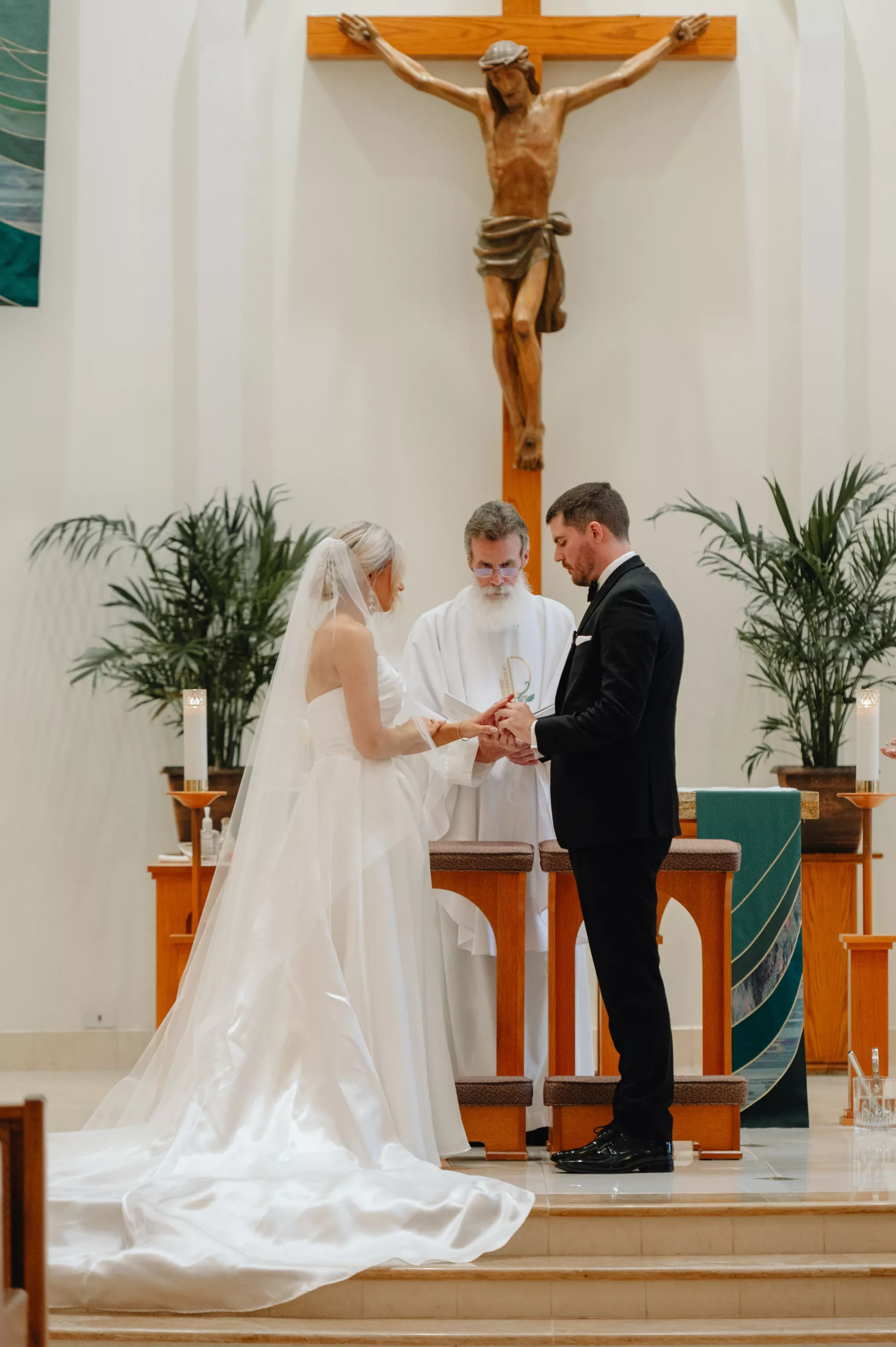 Traditional Polish Vow Exchange Wedding Portrait