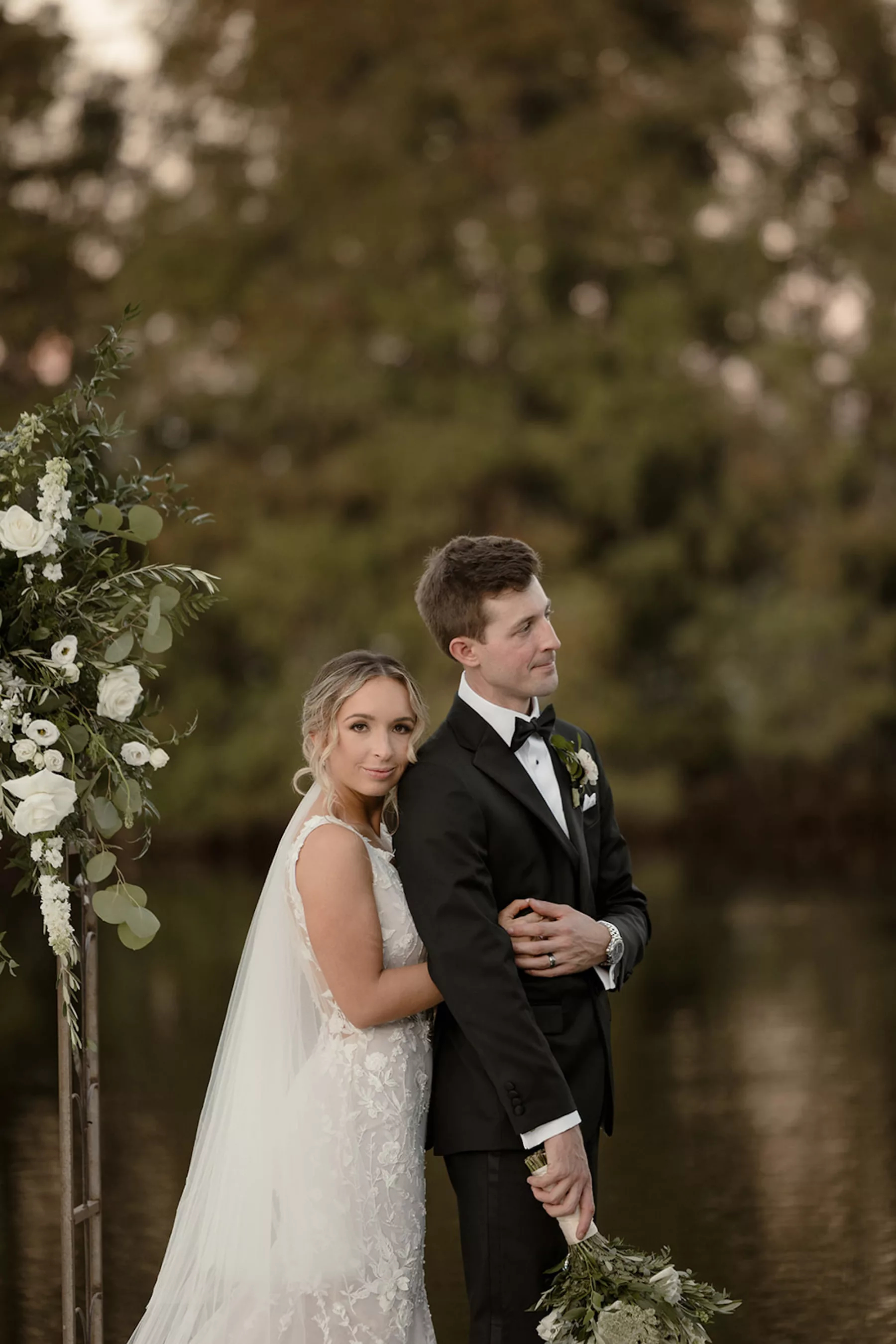 Bride and Groom Just Married Wedding Portrait | Central Florida Photographer and Videographer Evoke Photo and Film