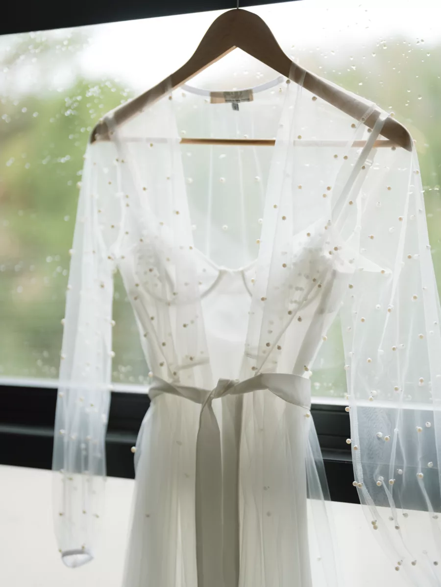 Wedding Day Bridal Get Ready Pearl Robe Ideas