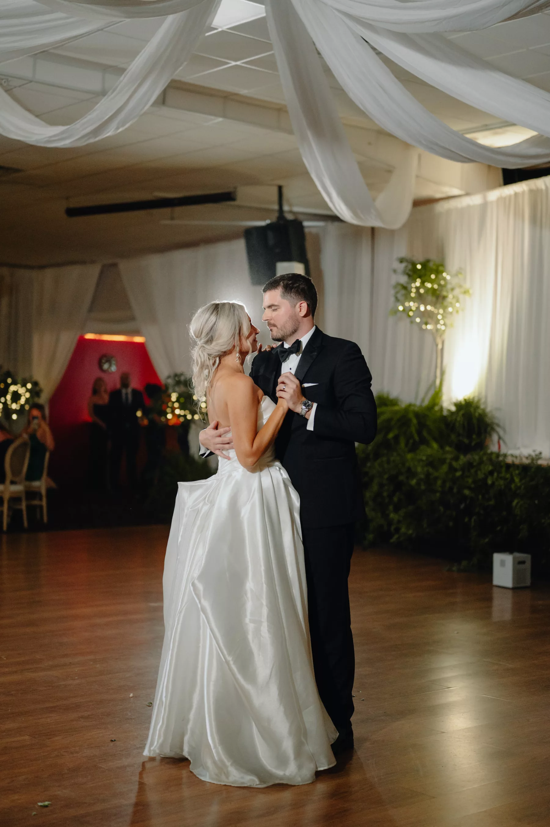 Bride and Groom Private Last Dance Wedding Portrait with Cold Spark Machine | Tampa Bay Content Creator Behind The Vows