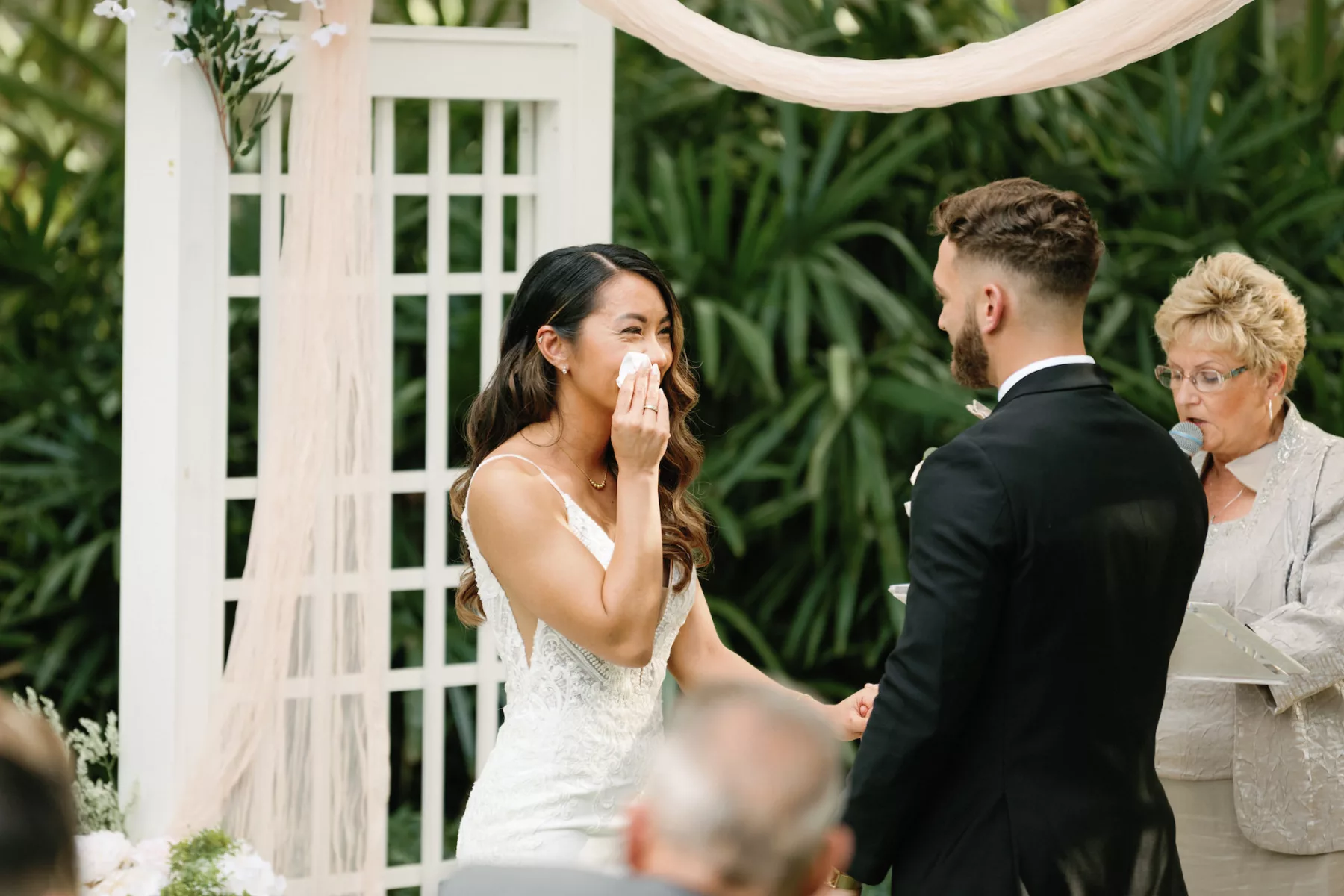 Bride and Groom Vow Exchange | Tampa Bay Officiant Weddings By Bonnie