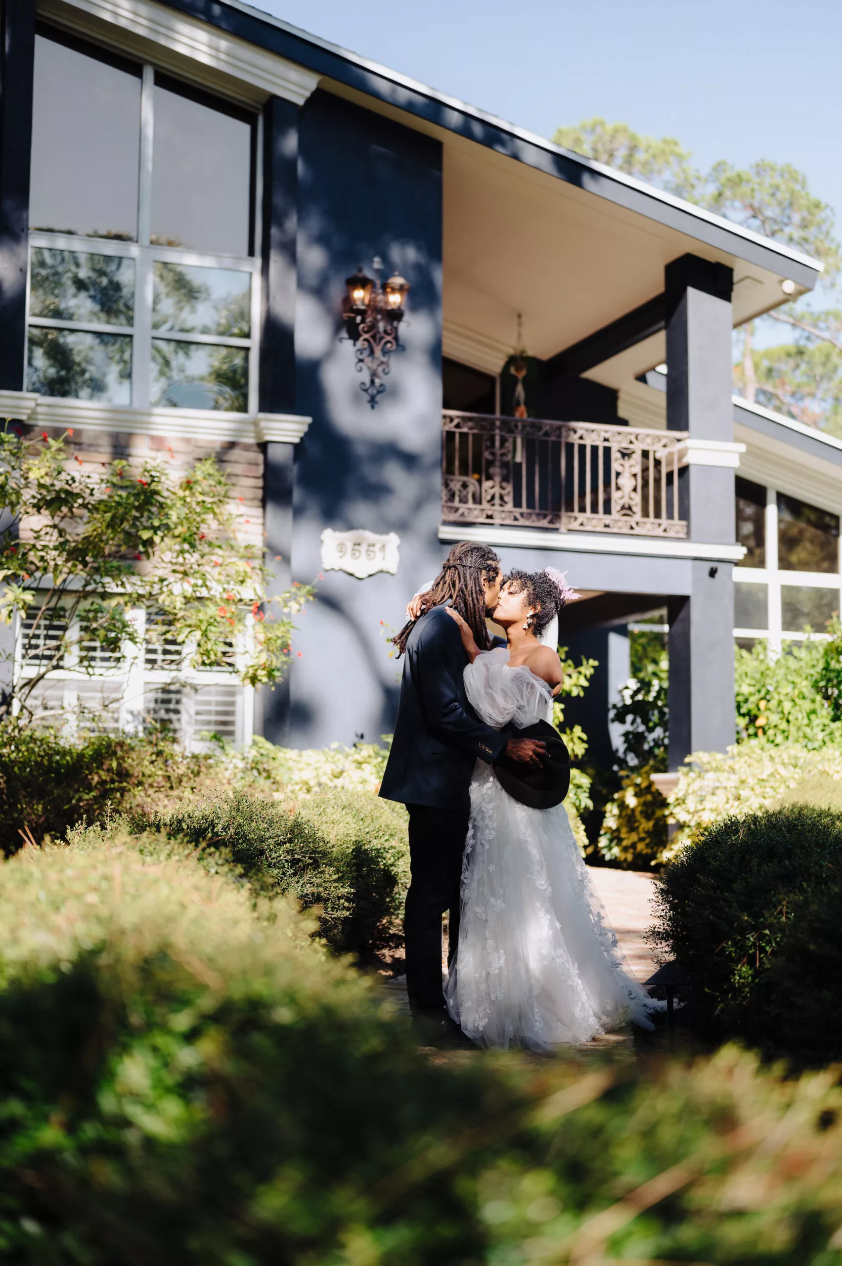 Bride and Groom First Look Wedding Portrait | Tampa Bay Photographer McNeile Photography | Content Creators Behind The Vows | Private Estate Wedding Venue Royal Pine Estate