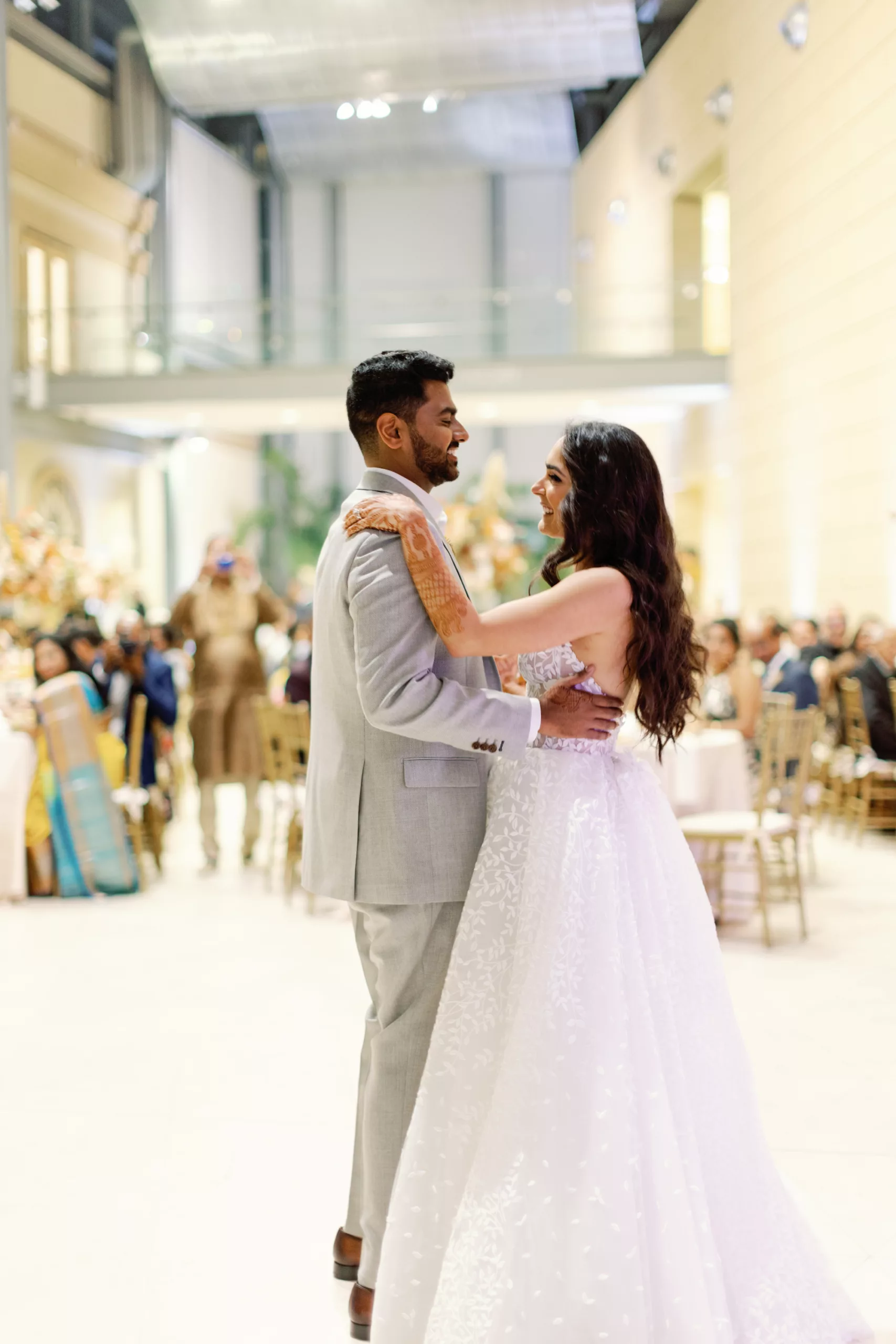 Bride and Groom First Dance Wedding Portrait