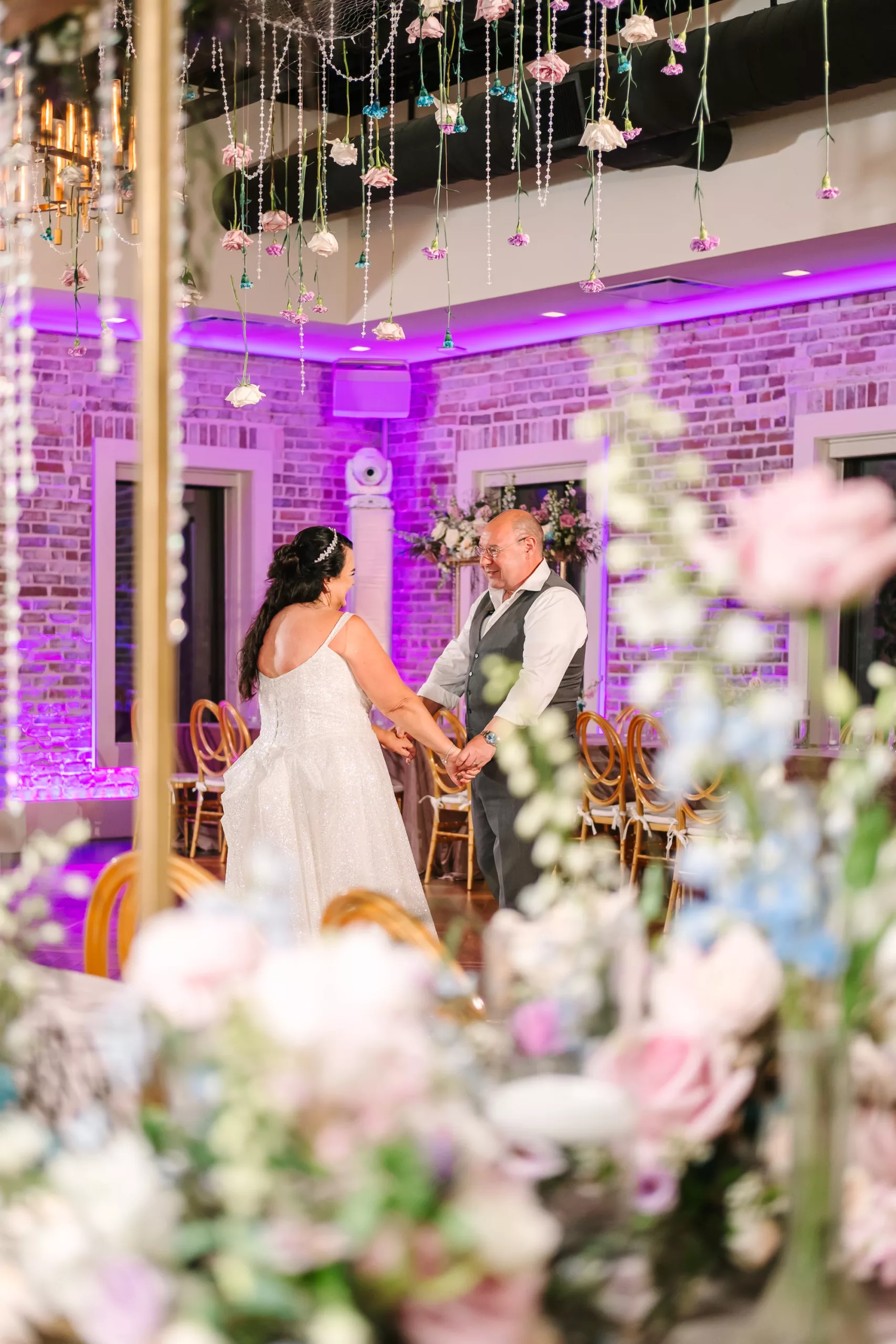 Bride and Groom Private Last Dance Wedding Portrait | Tampa Bay Event Venue Red Mesa Events