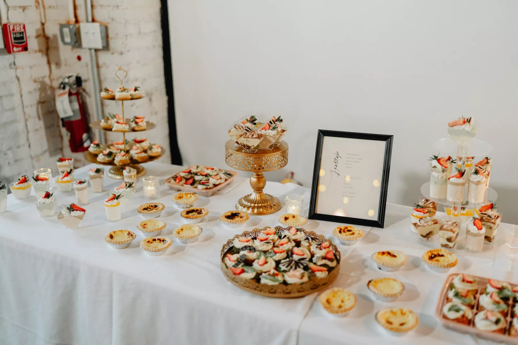 Modern Wedding Reception Dessert Table Ideas