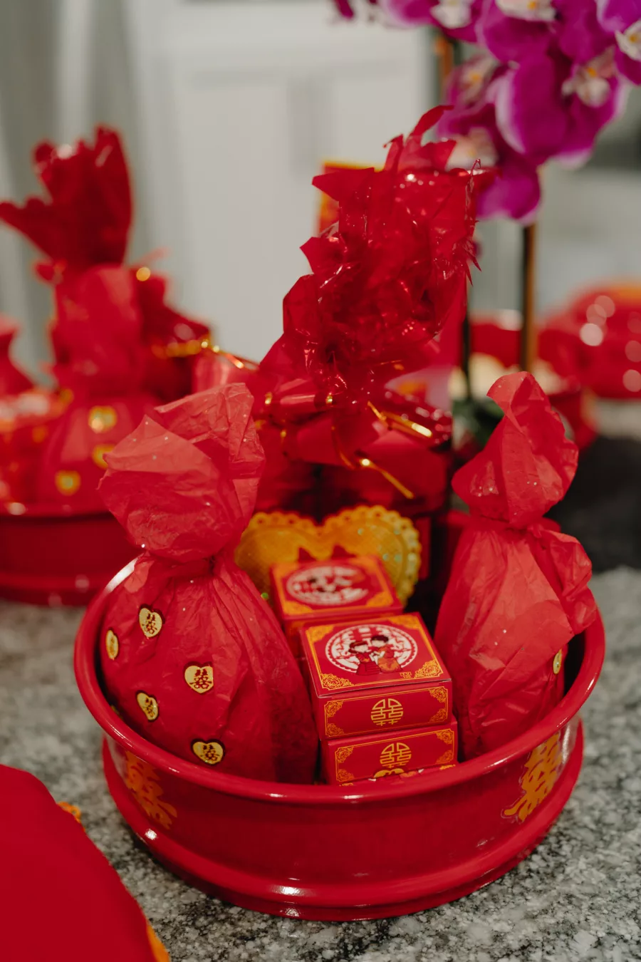 Red Asian Wedding Tea Ceremony Inspiration
