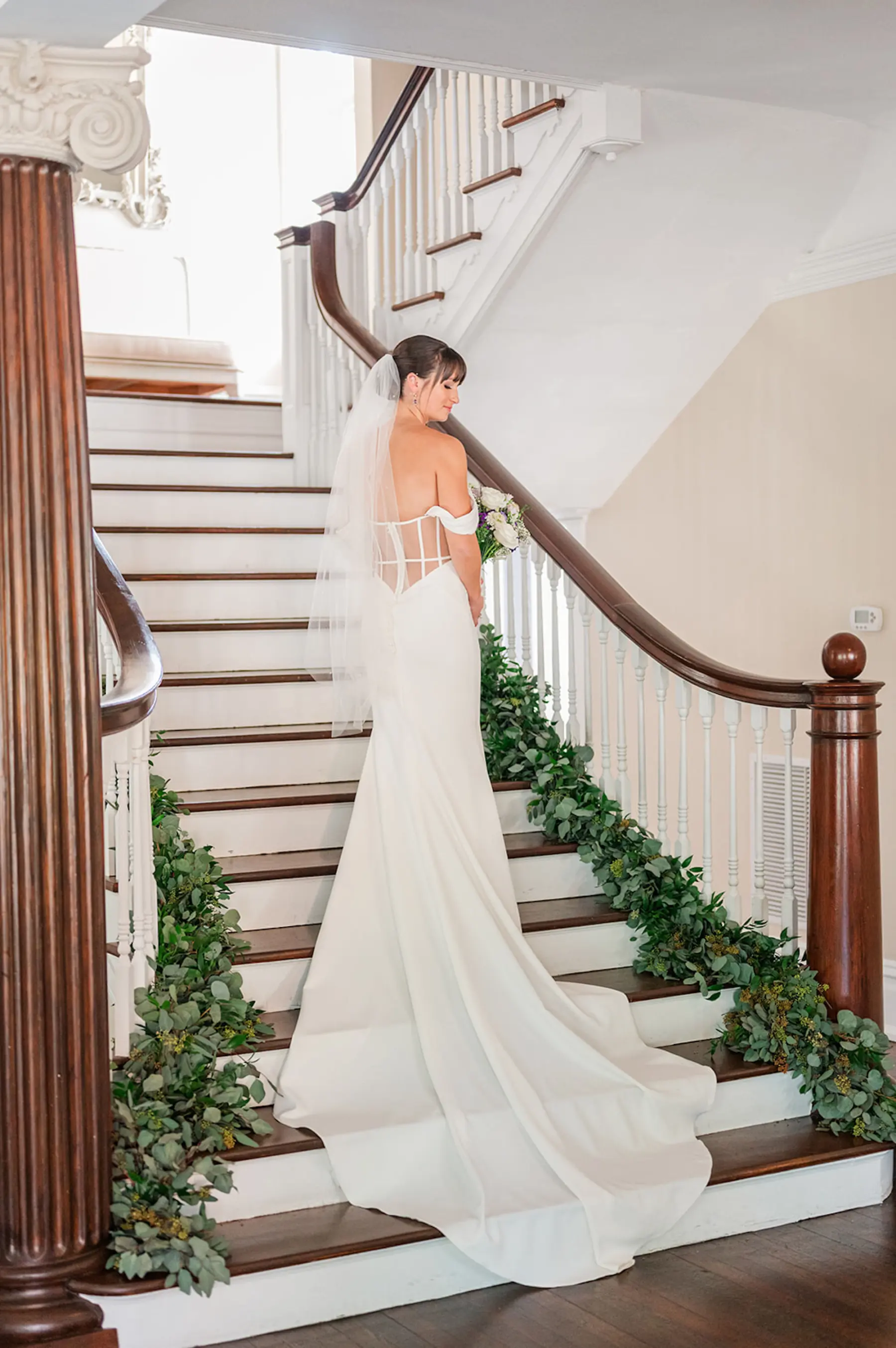 Elegant Sweetheart Wedding Dress with off the Shoulder Straps Ideas | South Tampa Photographer Eddy Almaguer Photography | Venue The Orlo House