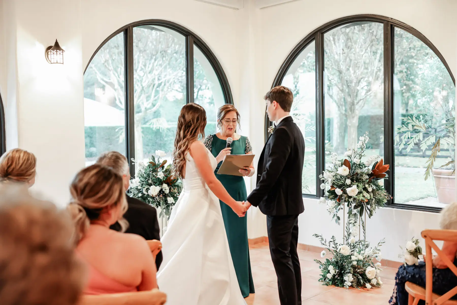 Classic Indoor Winter Wedding Ceremony Inspiration