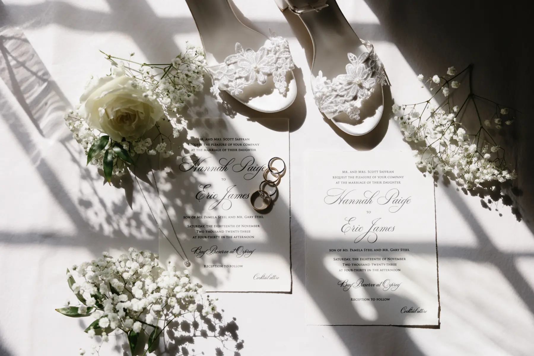 Traditional Classic White and Black Wedding Invitation Ideas