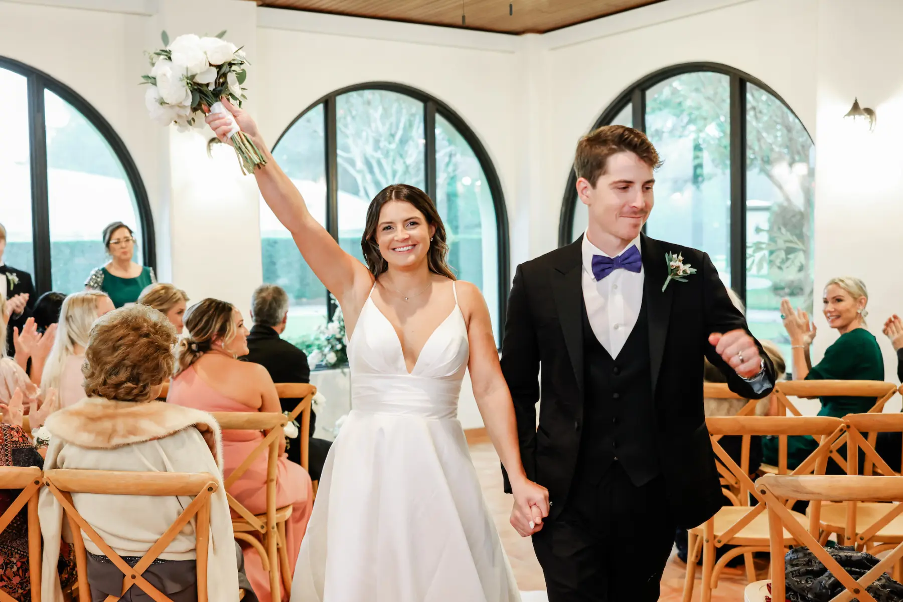 Bride and Groom Just Married Wedding Portrait