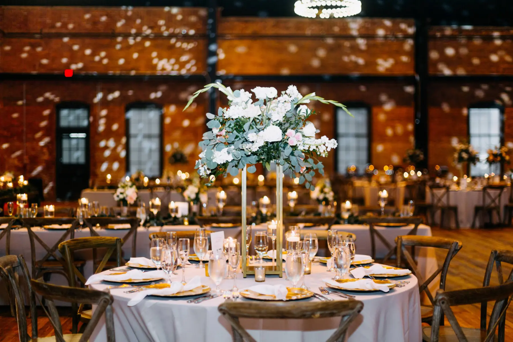 Classic Tall Greenery Wedding Centerpiece Inspiration | Tampa Florist Save the Date Florida