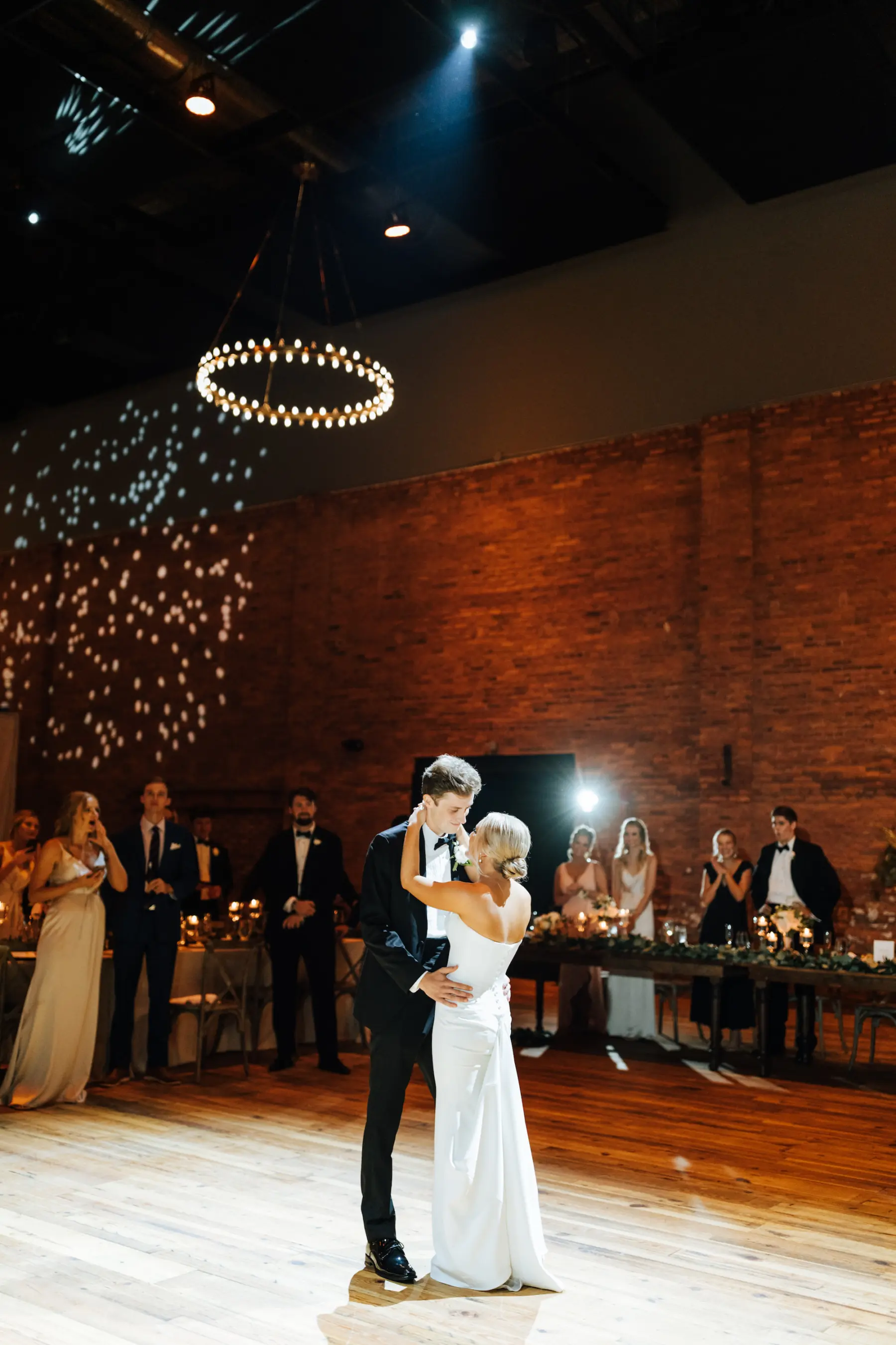 Bride and Groom First Dance Wedding Portrait | Tampa Photographer Amber McWhorter Photography | Planner B Eventful | Venue Armature Worka