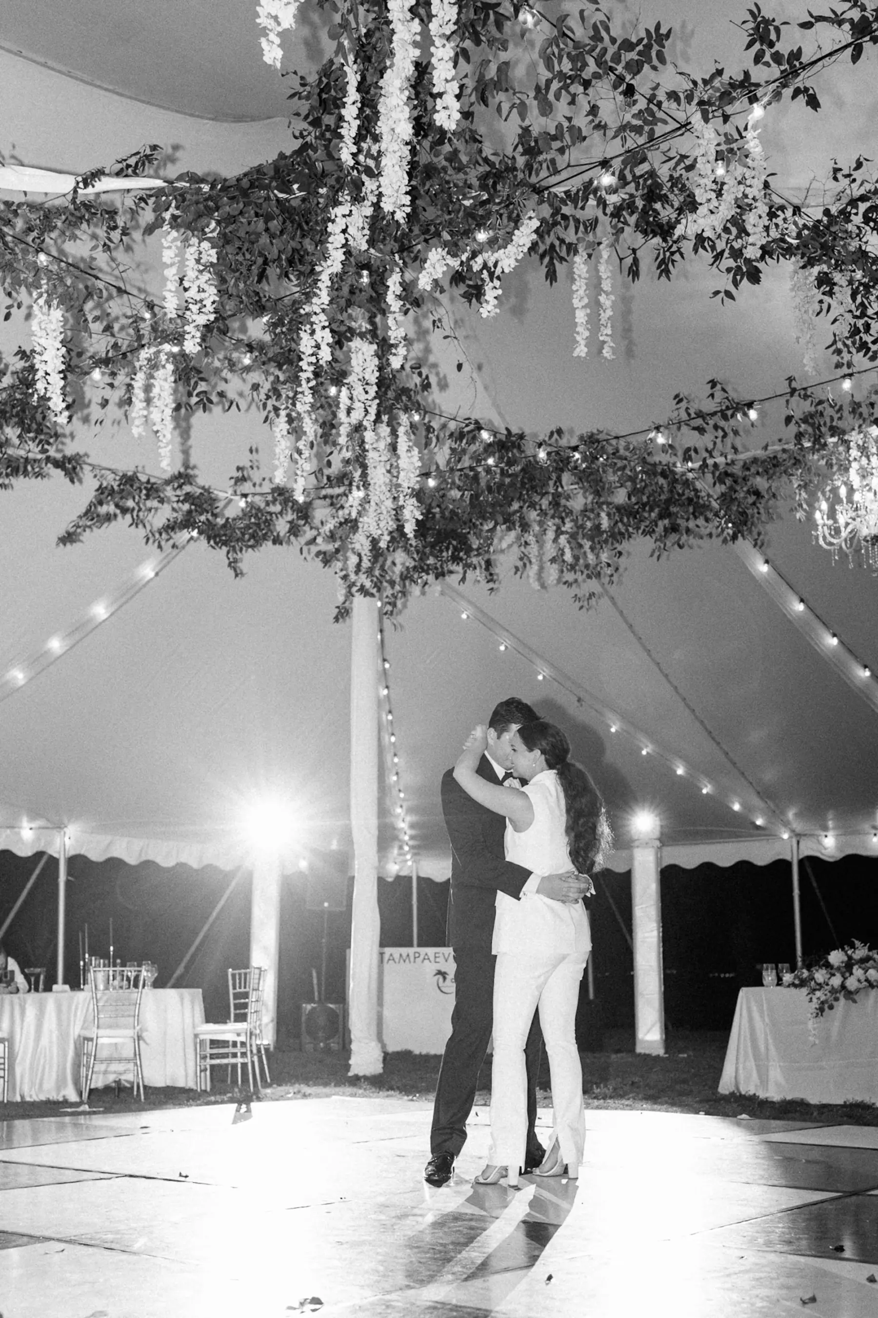 Bride and Groom Private Last Dance Wedding Portrait | Sarasota Venue Powel Crosley Estate