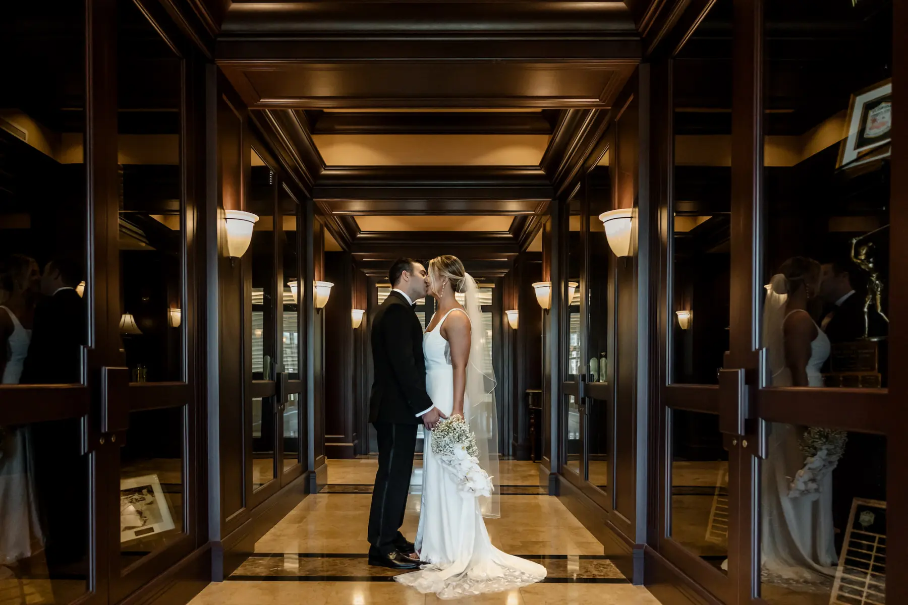 Romantic Bride and Groom Wedding Portrait | South Tampa Venue Palma Ceia Golf and Country Club | Planner Oh My Occasions