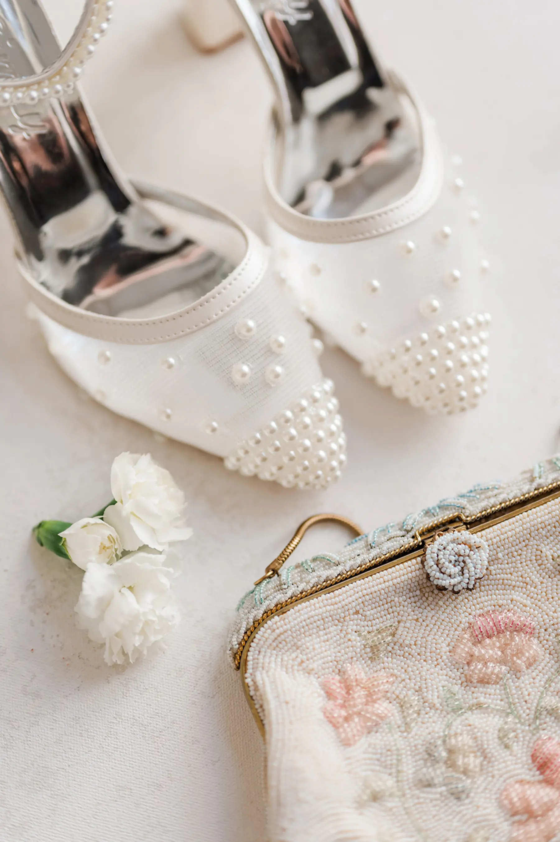 Classic Pearl High Heel Wedding Shoe Inspiration | MilliHaute